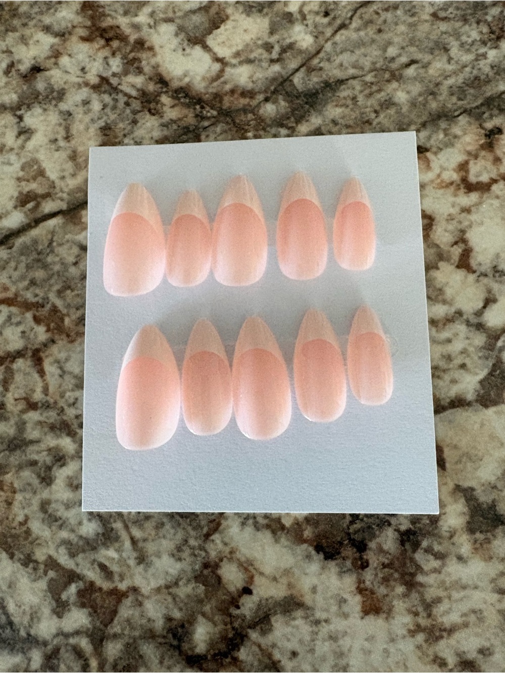 Peach Nude Press-On Almond Nails - Full Set